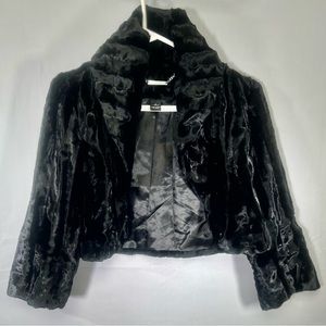 White House Black Market Faux Fur Coat